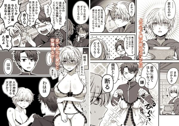 【魔法で女体化した俺を抱くなどおまえは絶対正気じゃない！】結局女の体であることを隠して生活することになる主人公でした。